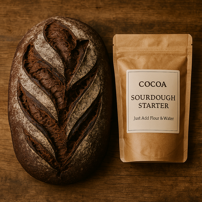 Organic Cocoa Sourdough Starter – Unique Chocolate Culture for Artisan Bread