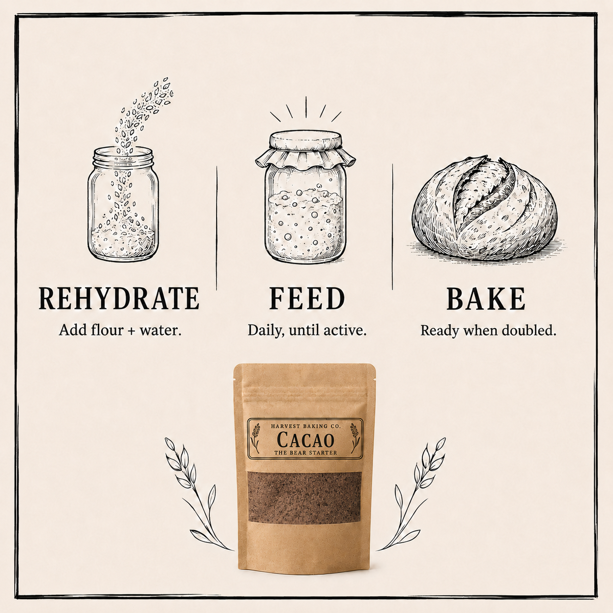 Organic Cocoa Sourdough Starter – Unique Chocolate Culture for Artisan Bread