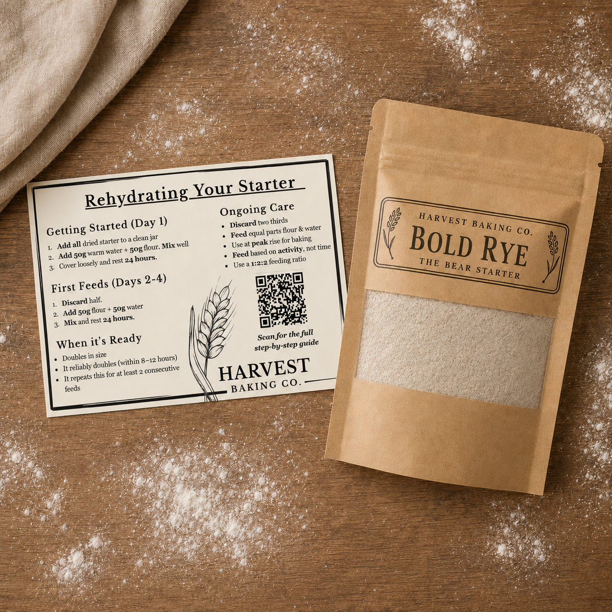 The Bear Starter | Bold Rye Sourdough
