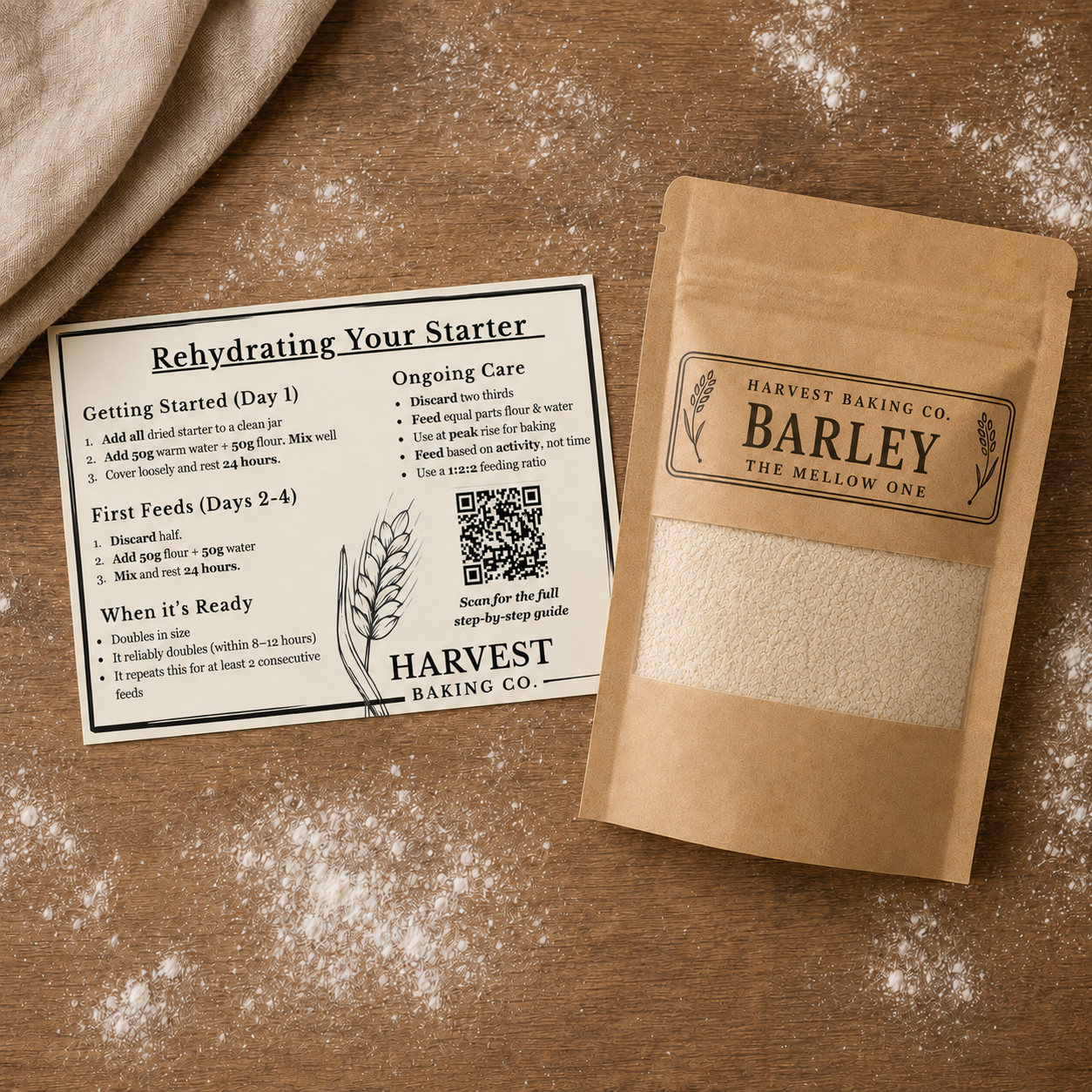 Barley Sourdough Starter – The Mellow One | Malty & Smooth
