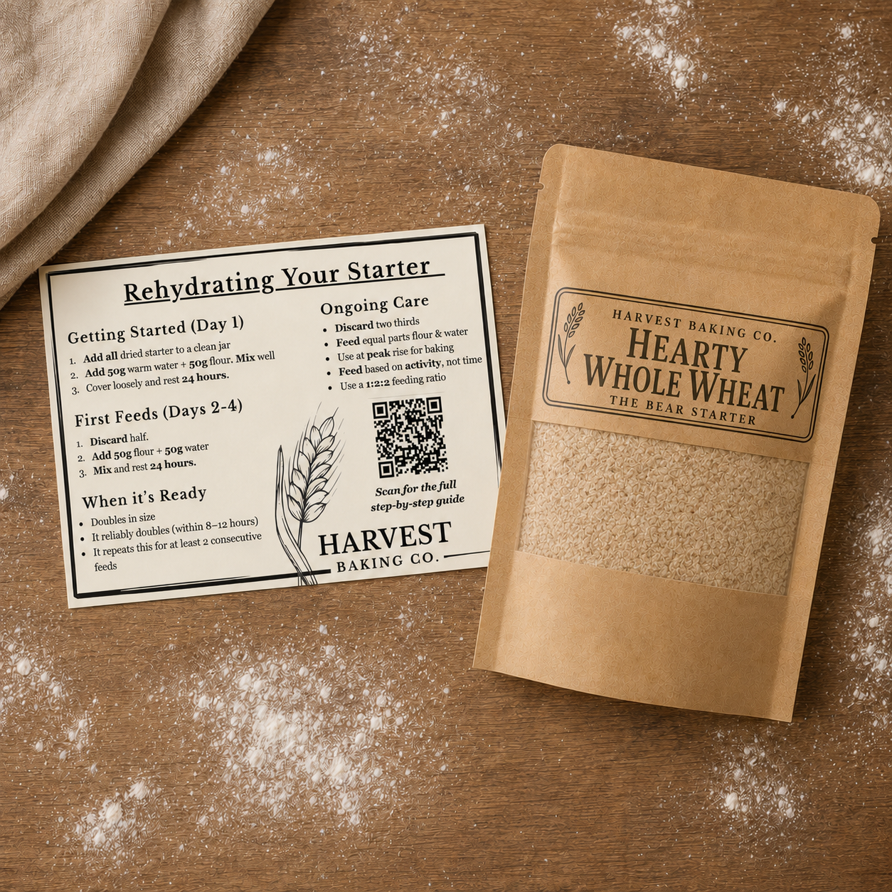 The Bear Starter | Hearty Whole Wheat Sourdough