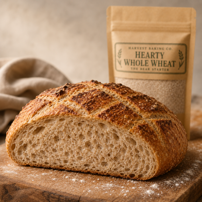 The Bear Starter | Hearty Whole Wheat Sourdough