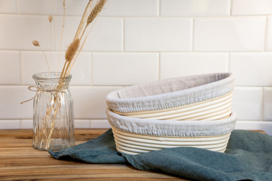 Oval Banneton Proofing Basket with Linen Liner – Artisan Bread Making