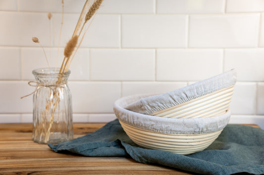 Round Banneton Proofing Basket with Linen Liner – Artisan Bread Making